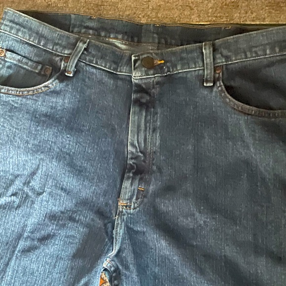 WRANGLER®➰FIVE STAR PREMIUM DENIM REGULAR FIT JEAN IN DARK STONEWASH Size38Wx32L - Picture 8 of 8